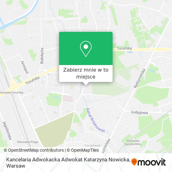 Mapa Kancelaria Adwokacka Adwokat Katarzyna Nowicka