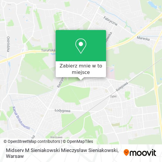 Mapa Midserv M Sieniakowski Mieczysław Sieniakowski