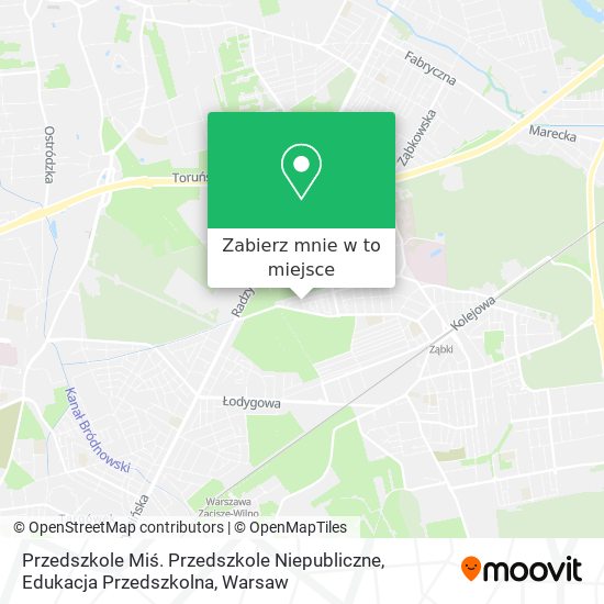 Mapa Przedszkole Miś. Przedszkole Niepubliczne, Edukacja Przedszkolna