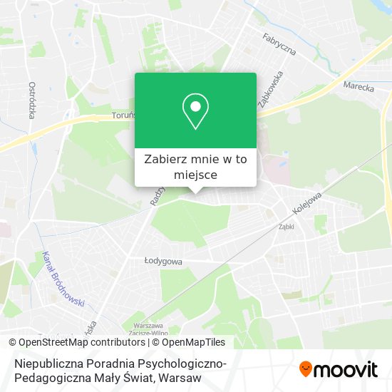 Mapa Niepubliczna Poradnia Psychologiczno-Pedagogiczna Mały Świat