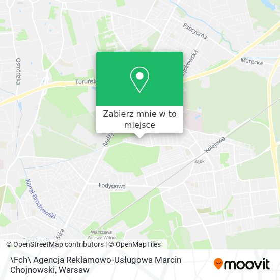 Mapa \Fch\ Agencja Reklamowo-Usługowa Marcin Chojnowski