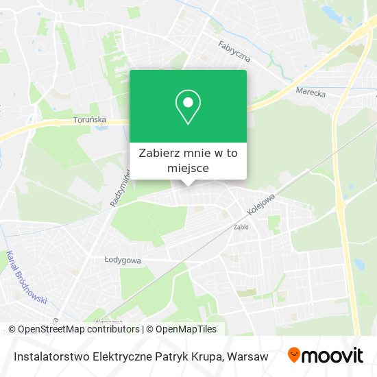 Mapa Instalatorstwo Elektryczne Patryk Krupa