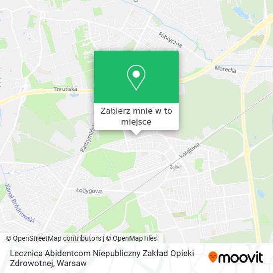 Mapa Lecznica Abidentcom Niepubliczny Zakład Opieki Zdrowotnej