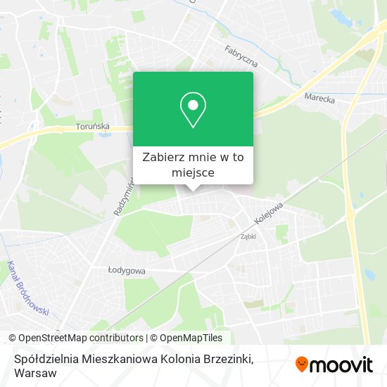 Mapa Spółdzielnia Mieszkaniowa Kolonia Brzezinki