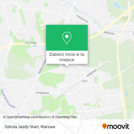 Mapa Szkola Jazdy Start