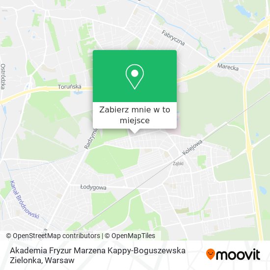 Mapa Akademia Fryzur Marzena Kappy-Boguszewska Zielonka