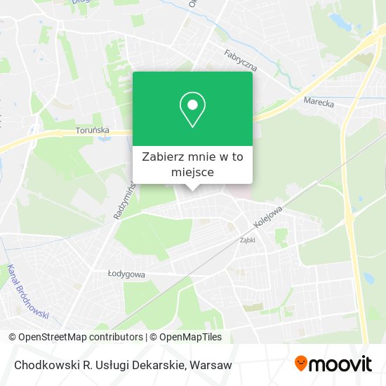 Mapa Chodkowski R. Usługi Dekarskie