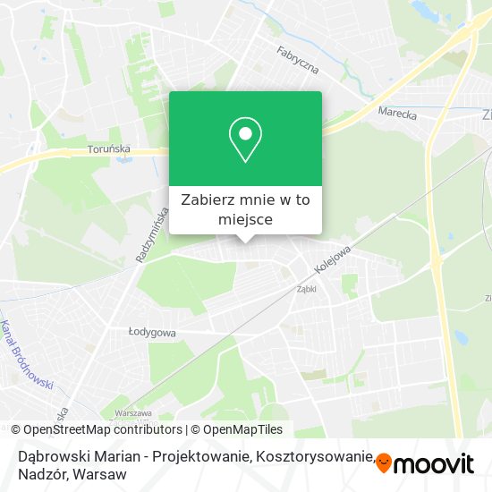 Mapa Dąbrowski Marian - Projektowanie, Kosztorysowanie, Nadzór