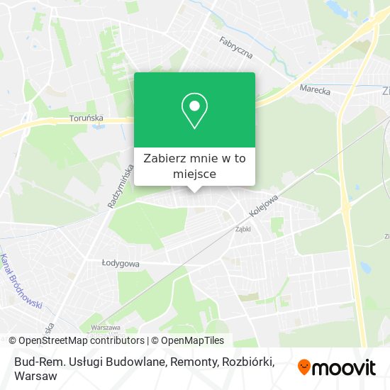 Mapa Bud-Rem. Usługi Budowlane, Remonty, Rozbiórki