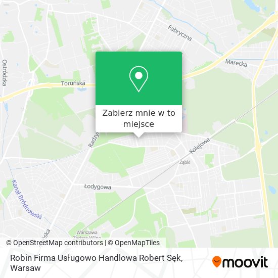 Mapa Robin Firma Usługowo Handlowa Robert Sęk