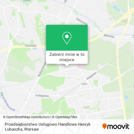 Mapa Przedsiębiorstwo Usługowo Handlowe Henryk Lubaszka