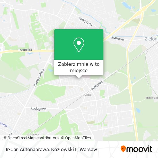 Mapa Ir-Car. Autonaprawa. Kozłowski I.