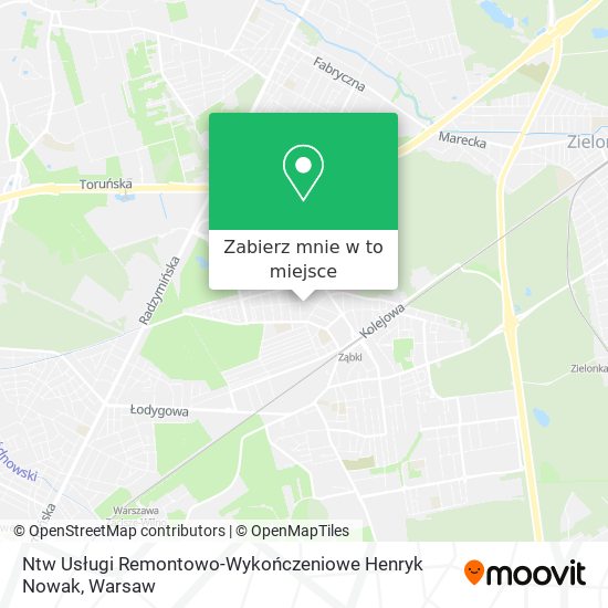 Mapa Ntw Usługi Remontowo-Wykończeniowe Henryk Nowak