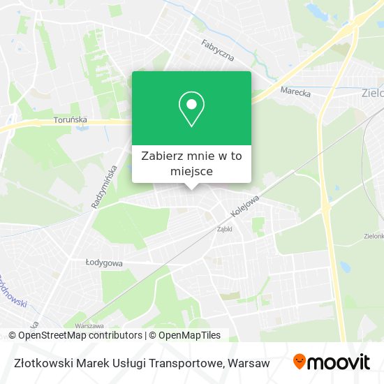 Mapa Złotkowski Marek Usługi Transportowe