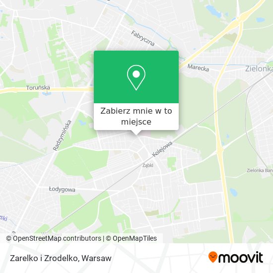 Mapa Zarelko i Zrodelko