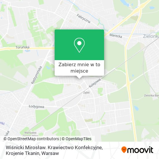 Mapa Wiśnicki Mirosław. Krawiectwo Konfekcyjne, Krojenie Tkanin