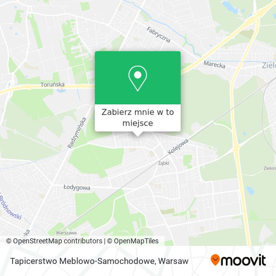 Mapa Tapicerstwo Meblowo-Samochodowe