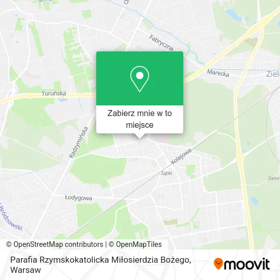 Mapa Parafia Rzymskokatolicka Miłosierdzia Bożego