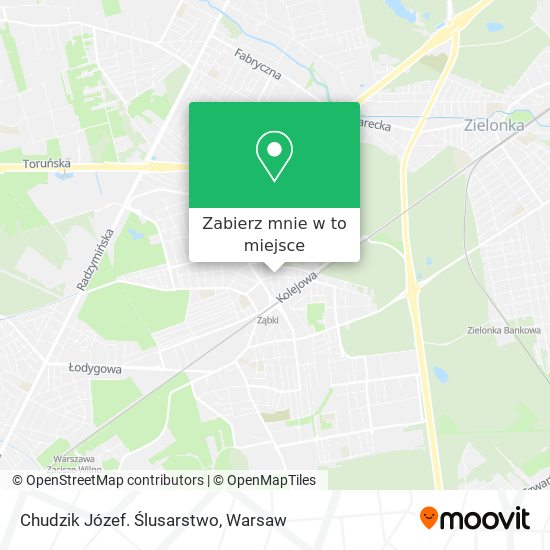 Mapa Chudzik Józef. Ślusarstwo