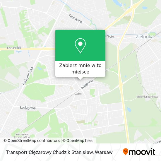 Mapa Transport Ciężarowy Chudzik Stanisław