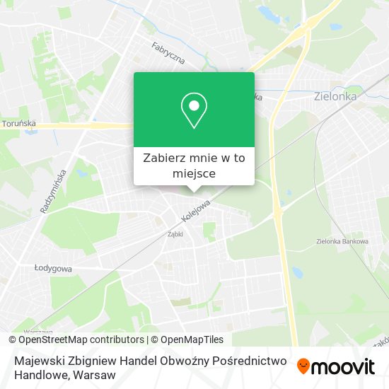 Mapa Majewski Zbigniew Handel Obwoźny Pośrednictwo Handlowe