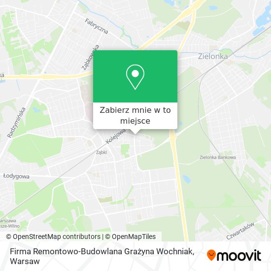 Mapa Firma Remontowo-Budowlana Grażyna Wochniak