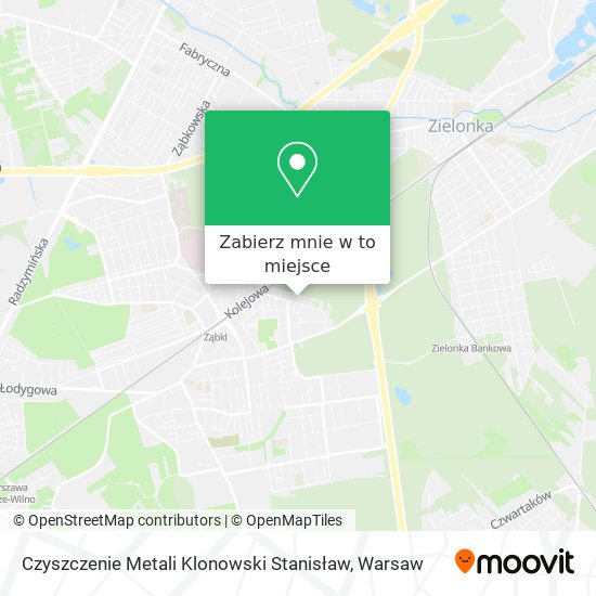 Mapa Czyszczenie Metali Klonowski Stanisław