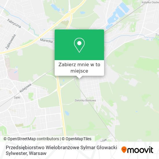 Mapa Przedsiębiorstwo Wielobranżowe Sylmar Głowacki Sylwester