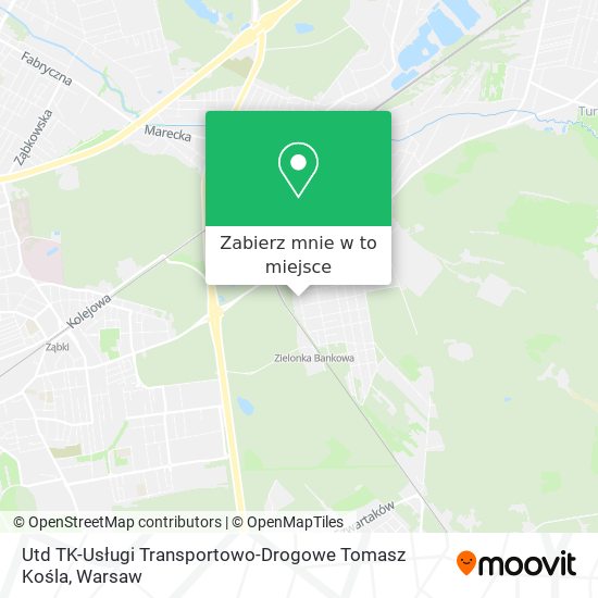 Mapa Utd TK-Usługi Transportowo-Drogowe Tomasz Kośla