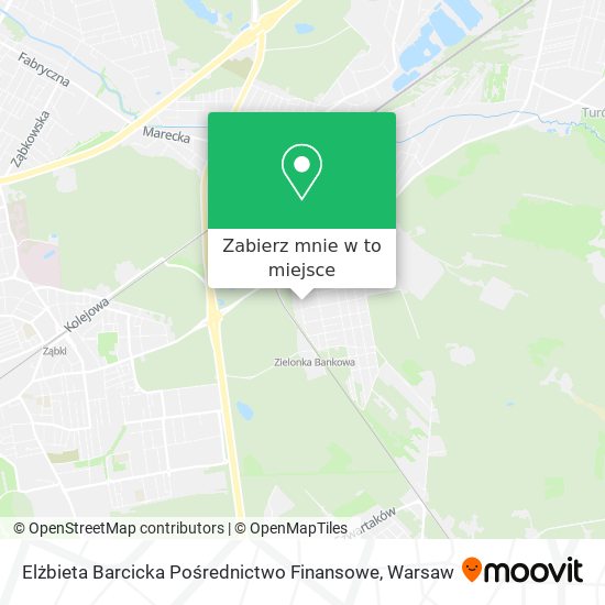 Mapa Elżbieta Barcicka Pośrednictwo Finansowe