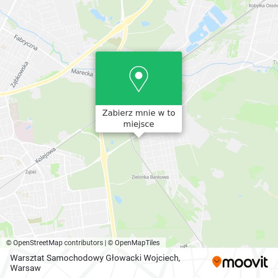 Mapa Warsztat Samochodowy Głowacki Wojciech