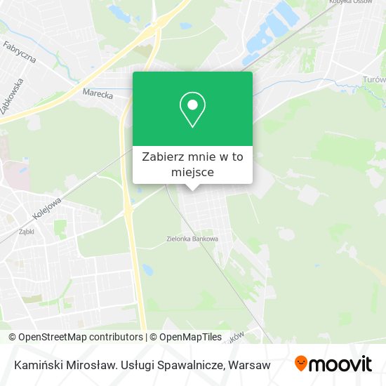 Mapa Kamiński Mirosław. Usługi Spawalnicze