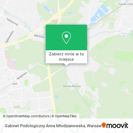 Mapa Gabinet Podologiczny Anna Młodzianowska