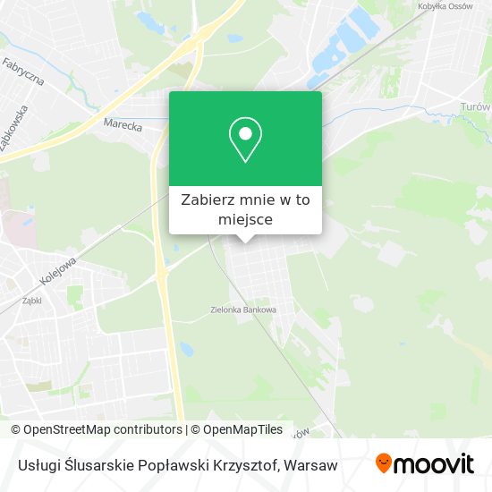 Mapa Usługi Ślusarskie Popławski Krzysztof