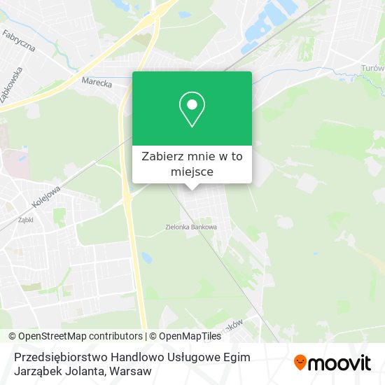 Mapa Przedsiębiorstwo Handlowo Usługowe Egim Jarząbek Jolanta