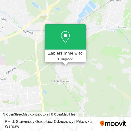 Mapa P.H.U. Stawińscy Ocieplacz Odzieżowy i Pikówka