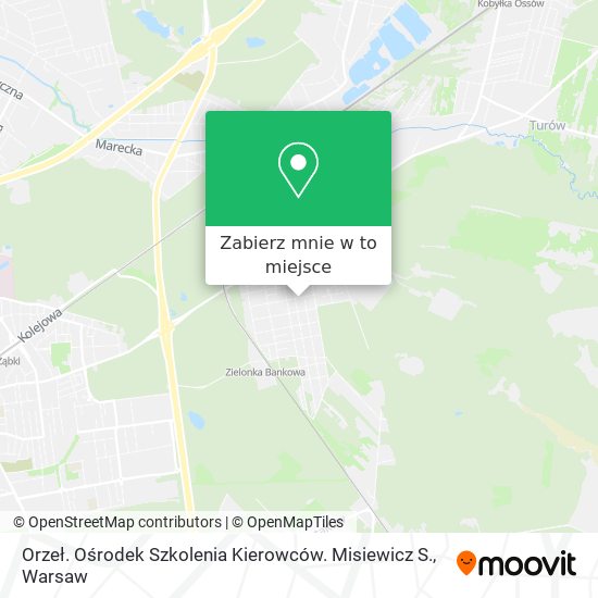 Mapa Orzeł. Ośrodek Szkolenia Kierowców. Misiewicz S.