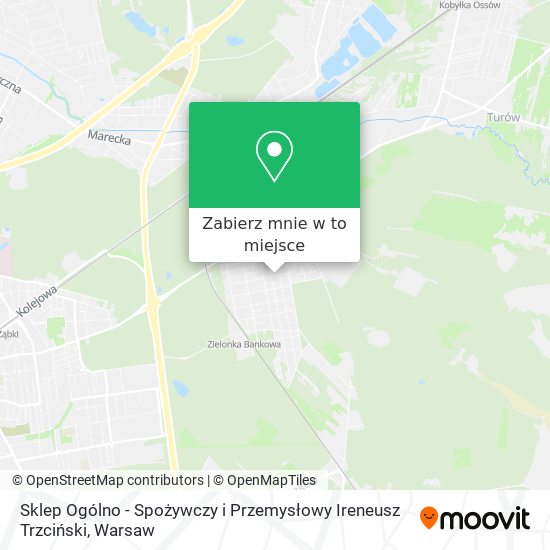 Mapa Sklep Ogólno - Spożywczy i Przemysłowy Ireneusz Trzciński