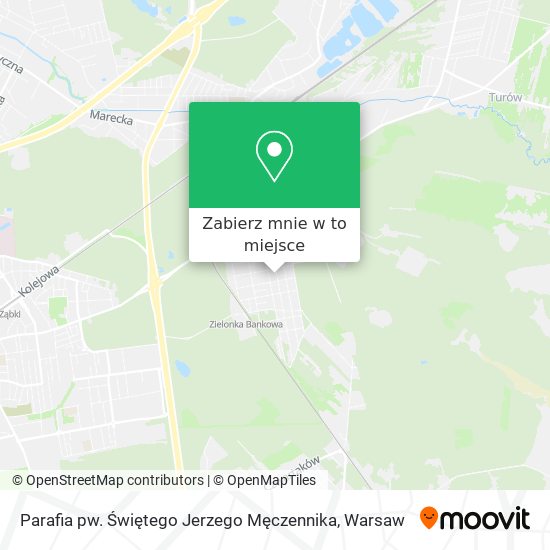 Mapa Parafia pw. Świętego Jerzego Męczennika