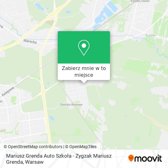 Mapa Mariusz Grenda Auto Szkoła - Zygzak Mariusz Grenda