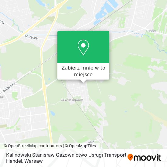 Mapa Kalinowski Stanisław Gazownictwo Usługi Transport Handel