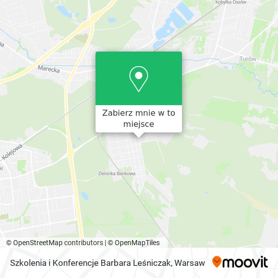 Mapa Szkolenia i Konferencje Barbara Leśniczak