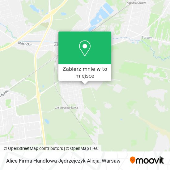 Mapa Alice Firma Handlowa Jędrzejczyk Alicja