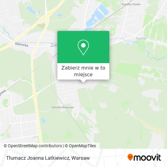 Mapa Tłumacz Joanna Latkiewicz