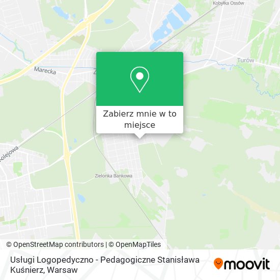 Mapa Usługi Logopedyczno - Pedagogiczne Stanisława Kuśnierz