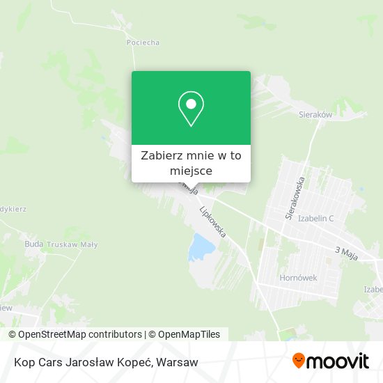 Mapa Kop Cars Jarosław Kopeć