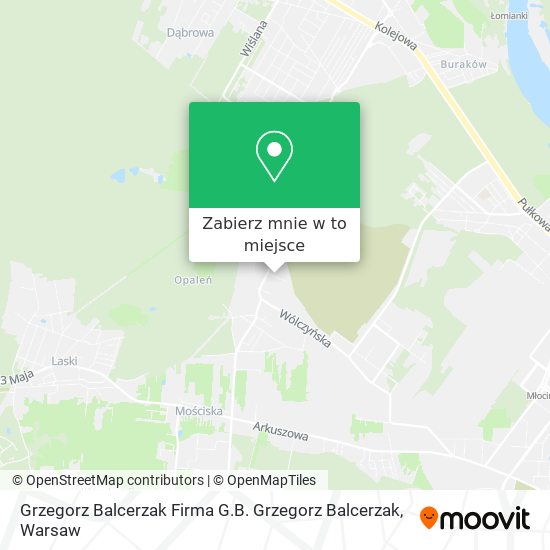 Mapa Grzegorz Balcerzak Firma G.B. Grzegorz Balcerzak