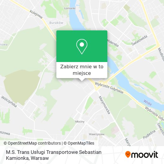 Mapa M.S. Trans Usługi Transportowe Sebastian Kamionka