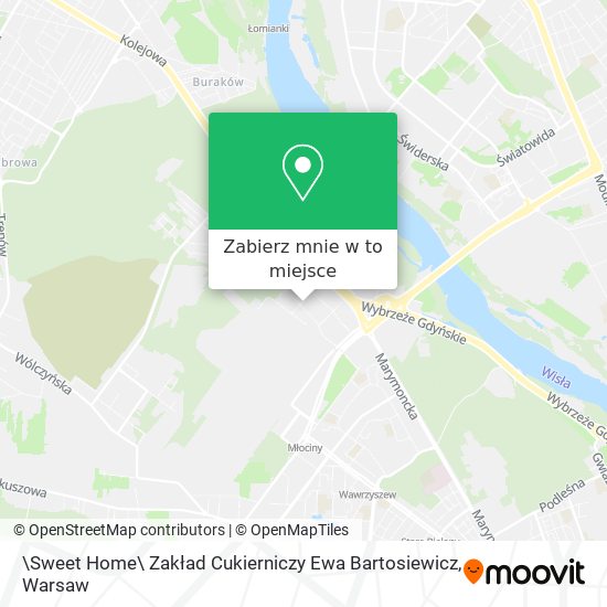 Mapa \Sweet Home\ Zakład Cukierniczy Ewa Bartosiewicz