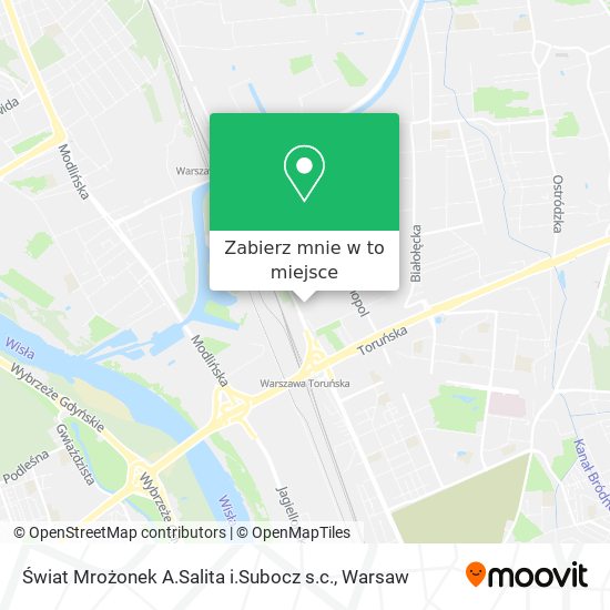 Mapa Świat Mrożonek A.Salita i.Subocz s.c.